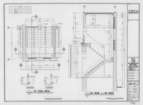 계단 A-A′열 단면도 도면_사적 _서울 구 서대문형무소_실측조사(10옥사,11옥사,12옥사) (12옥사) 2번 계단 평면도／2번 계단 A-A′열 단면도