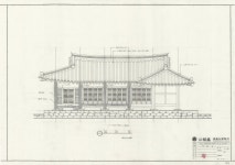 문화재이미지 | 도면_전라남도유형문화재 _강진남강사주자갈필목판일괄_보호공사 정면도 도면_전라남도유형문화재 _강진남강사주자갈필목판일괄... 