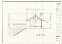 국가유산이미지 | 도면_경상남도유형문화재_곤양향교_보수공사 종단면도3 도면_경상남도유형문화재_곤양향교_보수공사 종단면도3
