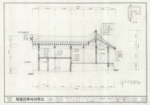 국가유산이미지 | 도면_경상남도유형문화재_거창무릉리정씨고가_J-J 단면도 도면_경상남도유형문화재_거창무릉리정씨고가_J-J 단면도