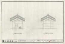 도면_국가민속문화재_나주 계은 고택_보수공사 문간채 좌측면도,우측면도 도면_국가민속문화재_나주 계은 고택_보수공사 문간채 좌측면도,우측면도