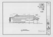 국가유산이미지 | 도면_국가민속문화재_서산 경주김씨 고택_보수공사 안채 및 사랑채 좌측면도12 도면_국가민속문화재_서산 경주김씨 고택... 