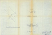 문화재이미지 | 도면_국가민속문화재 _삼척 신리 너와집과 민속유물_신리너와집 보수공사 윤영원 씨 물레방아간 도수로 및 보 설치 배치도,A... 