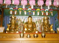 국가유산이미지 | 봉서사소조삼존불상 봉서사소조삼존불상