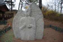 국가유산이미지 | 연동 송용리 마애여래입상 전경1 연동 송용리 마애여래입상 전경1