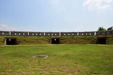 국가유산이미지 | 강화 광성보_손돌목돈대 3개의 포좌 (촬영년도 : 2015년) 강화 광성보_손돌목돈대 3개의 포좌 (촬영년도 : 2015년)