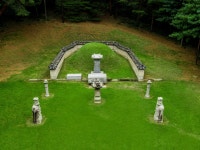 국가유산이미지 | 고양 서오릉_대빈묘 전경(항공) 고양 서오릉_대빈묘 전경(항공)