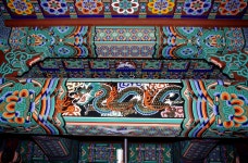 문화재이미지 | 19565_대들보 단청_국가무형 단청장_2001_서울 부산 순천_기록화_국립무형유산원 19565_대들보 단청_국가무형 단청장_2001... 