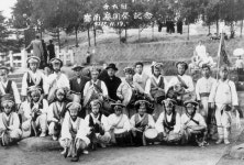 국가유산이미지 | 5696_1955년 제6회 영남예술제에 참가한 진주농악단의 기념촬영_진주삼천포농악_국가유산청 5696_1955년 제6회... 