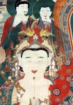 국가유산이미지 | 국보 청곡사 영산회괘불탱-보현보살 국보 청곡사 영산회괘불탱-보현보살