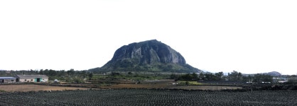 국가유산이미지 | 사계리 농촌에서 본 제주 산방산 사계리 농촌에서 본  제주 산방산