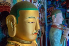 국가유산이미지 | 천안 광덕사 소조지장보살삼존상과 시왕상 일괄(사진)_지장보살 도명존자 무독귀왕 (촬영년도_2024년) 천안 광덕사... 