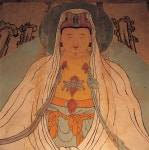 국가유산이미지 | 내소사 대웅보전 후불 벽화(백의보살 관음도) 내소사 대웅보전 후불 벽화(백의보살 관음도)