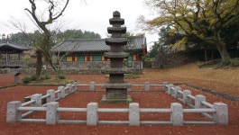 국가유산이미지 | 제주 불탑사 오층석탑 우측면(16.12.19) 제주 불탑사 오층석탑 우측면(16.12.19)