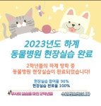 자료실 | HIT 대전보건대학교-반려동물과 2023학년도 하계 동물병원 현장실습 완료 – 자료실 – HIT 대전보건대학교