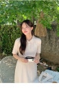 [라인예쁜💗][MADE] 제니아 플레어 스트랩 카라미니원피스[44~99]-♥핫핑♥ [2기장][롱버전출시✨][MADE] 제니아 플레어 스트랩 카라원피스[44... 