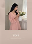 [MADE][LOVB] L-1356 스퀘어 하트넥 퍼프 플레어원피스(44~99)-♥핫핑♥ [MADE][LOVB] L-1356 스퀘어 하트넥 퍼프 플레어원피스(44~99)