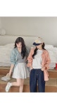 [오버핏셔츠💛] 루디인 오버핏 원포켓 긴팔 체크셔츠(44~110) (빅사이즈셔츠-루즈핏체크셔츠-벌룬소매-포인트체크패턴-간절기아우터-체형커버...