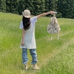 피크야 나일론 스트링 백팩-♥핫핑♥ [여름백팩][가벼운] 피크야 나일론 스트링 백팩 (신상-나일론백팩-바스락백팩-캐주얼백팩-캐주얼룩-내추럴룩...