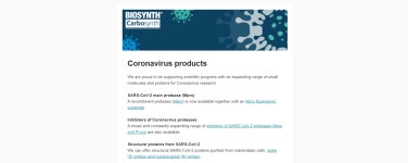 New compounds added to our coronavirus research products > BRIC New compounds added to our coronavirus research products
