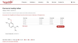 Carvacrol methyl ether AS 6379-73-3 | 연구용제품 > Bio마켓 | BRIC