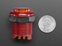 Red [3489] : Adafruit > BRAND MALL > 센서 아케이드 30mm 반투명... 버튼  - 30mm Translucent Red [3489] : Adafruit > BRAND MALL > 센서