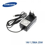 [삼성전자] 아답터, 100~240V / 14V 1.786A [내경4.0mm/외경6.5mm/1핀] A2514_DAML 전원 코드 일체형 [비닐포장] *삼성모니터 전용* : 어댑터... 