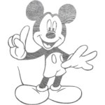 Gray leather mickey mouse 29 icon - Free gray leather Mickey Mouse icons - Gray leather icon set