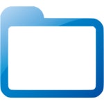 Web 2 blue folder icon - Free web 2 blue folder icons - Web 2 blue icon set