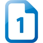 Web 2 blue one page icon - Free web 2 blue page icons - Web 2 blue icon set
