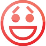 Web 2 red emoticon 47 icon - Free web 2 red emoticon icons - Web 2 red icon set