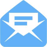 Tropical blue read message icon - Free tropical blue email icons