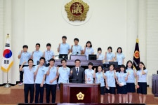 방청갤러리 -가좌고등학교 제216회 인천광역시의회 임시회 제4차 본회의 방청 내용 | 인천광역시의회 메인>소통과 참여>방청 방청갤러리... 