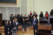 인천시의회 제214회 인천광역시의회 임시회 제1차 본회의 방청_동양중학교