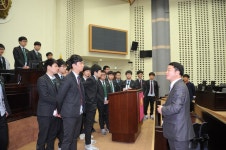 인천시의회 제215회 인천광역시의회 임시회 제1차 본회의 방청_작전고등학교