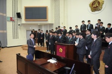 인천시의회 제215회 인천광역시의회 임시회 제1차 본회의 방청_작전고등학교
