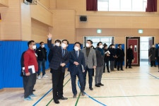 인천시의회 교육위원회 3월 개교예정 신설학교 현장방문(푸른빛 유치원 및 청호초중학교)