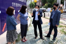 인천시의회 학교주변 횡단보도 보행자 교통사고 예방 음성안내보조장치 설치 선정 관련 현장점검