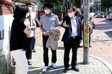 인천시의회 학교주변 횡단보도 보행자 교통사고 예방 음성안내보조장치 설치 선정 관련 현장점검