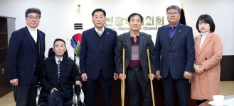 인천시의회 인천광역시 지체장애인협회 접견