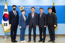 인천시의회 권덕진 인천대학교대학원 총동문회장 접견