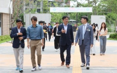 인천시의회 검단 이음고등학교 교통안전캠페인