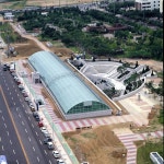 포토갤러리-하늘에서 본 인천터미널역 사진입니다. 내용 | 인천교통공사 메인>알림마당>홍보관 인천교통공사