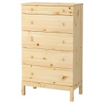 TARVA 5-drawer chest, pine, 29 7/8x50 - IKEA