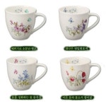 세계 3대 광천수로 만든 아임톡 런칭 [한국도자기] 필드플라워엘머그 2 (4pcs)