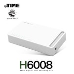 세계 3대 광천수로 만든 아임톡 런칭 [ipTIME] 8포트 기가비트 스위칭 허브[H6008]