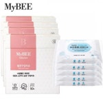 세계 3대 광천수로 만든 아임톡 런칭 마이비 멸균구강티슈 50매 4개+유아용품 세정티슈 휴대용 15매 5개