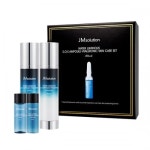 세계 3대 광천수로 만든 아임톡 런칭 [제이엠솔루션] 물광 에스오에스 앰플 히아루로닉 스킨 케어 세트 블랙