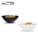 세계 3대 광천수로 만든 아임톡 런칭 까르망 하레나 블랙.화이트 누들볼(면기) 2P