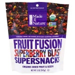 Made in Nature, 유기농 과일 퓨전 슈퍼베리 블래스트 슈퍼스낵, 5 oz (142 g) - iHerb.com Made in Nature, 유기농 과일 퓨전 슈퍼베리... 